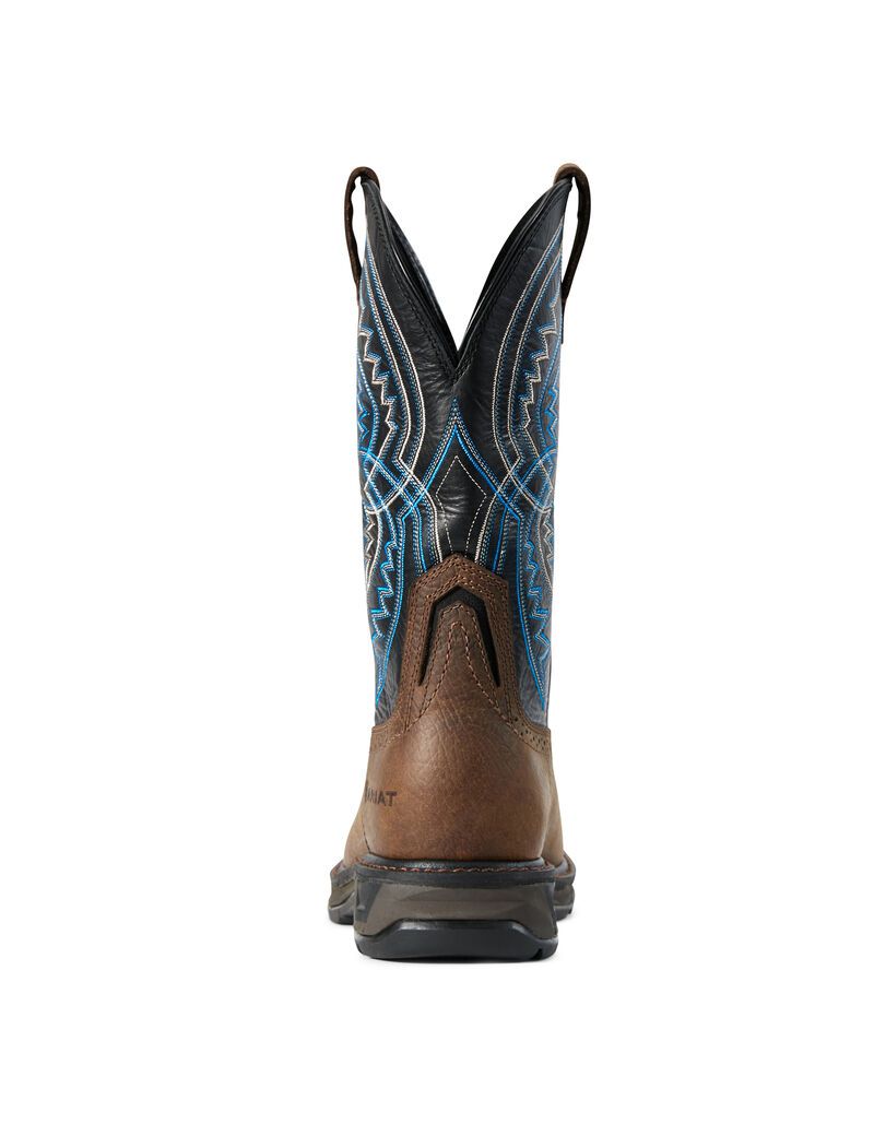 Ariat WorkHog XT Coil Wide Square Toe Carbon Toe Work Boot Earth | GUQLZV-094