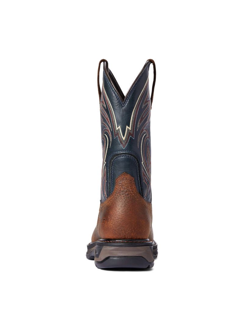 Ariat WorkHog XT Cottonwood Carbon Toe Work Boot Brown Oiled Rowdy | LMQHXD-904