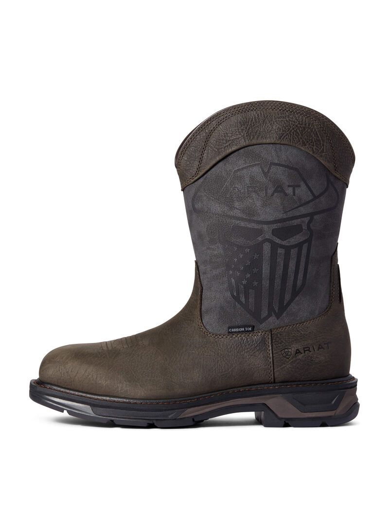 Ariat WorkHog XT Incognito Carbon Toe Work Boot Iron Coffee | OWVJXY-341