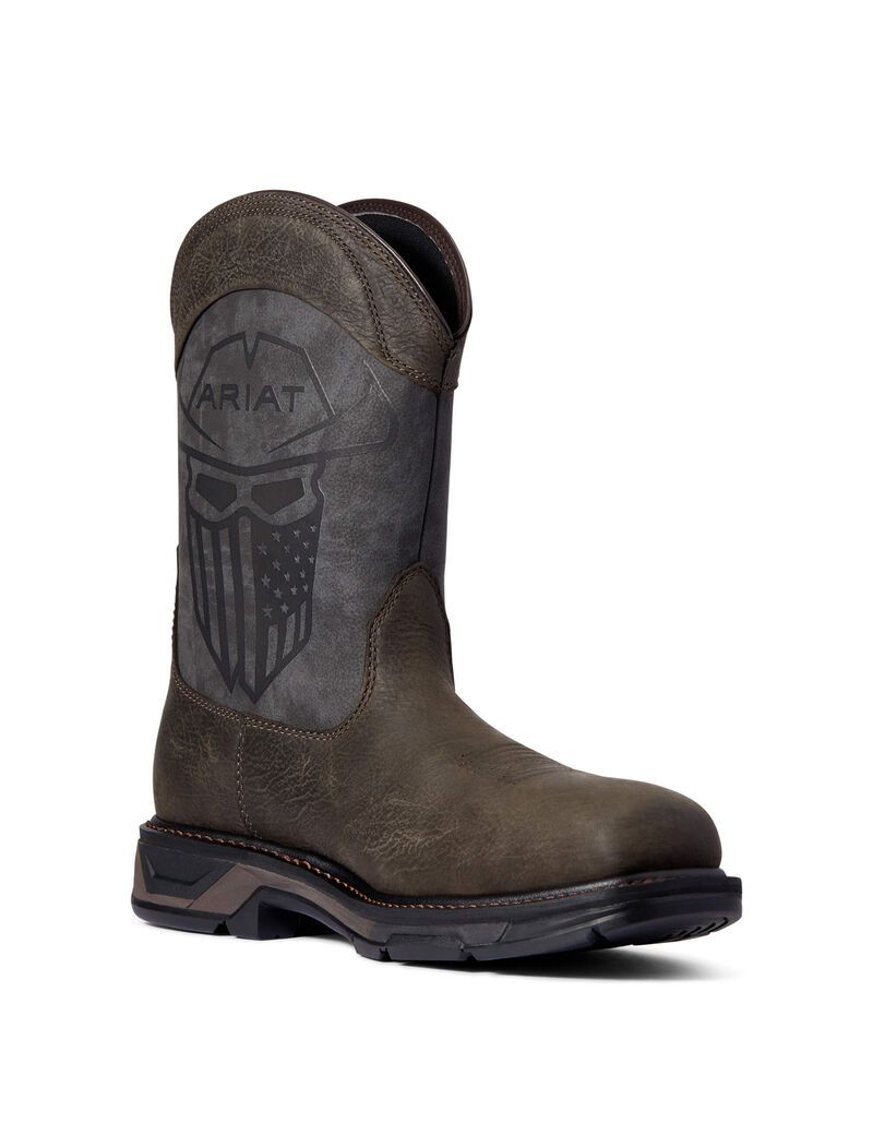 Ariat WorkHog XT Incognito Carbon Toe Work Boot Iron Coffee | OWVJXY-341