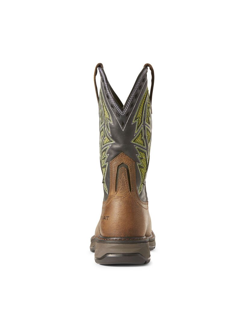 Ariat WorkHog XT VentTEK Spear Carbon Toe Work Boot Rye Brown | YREDFN-730