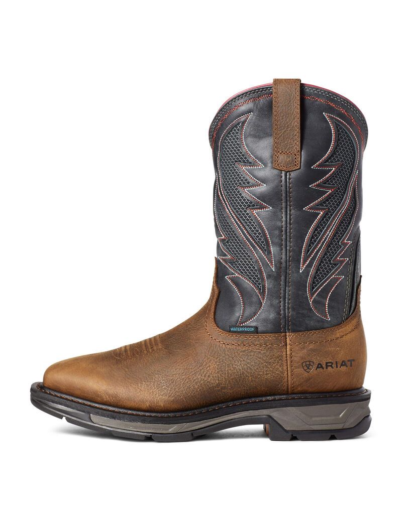 Ariat WorkHog XT VentTEK Waterproof Work Boot Rye Brown | DBIAWZ-406