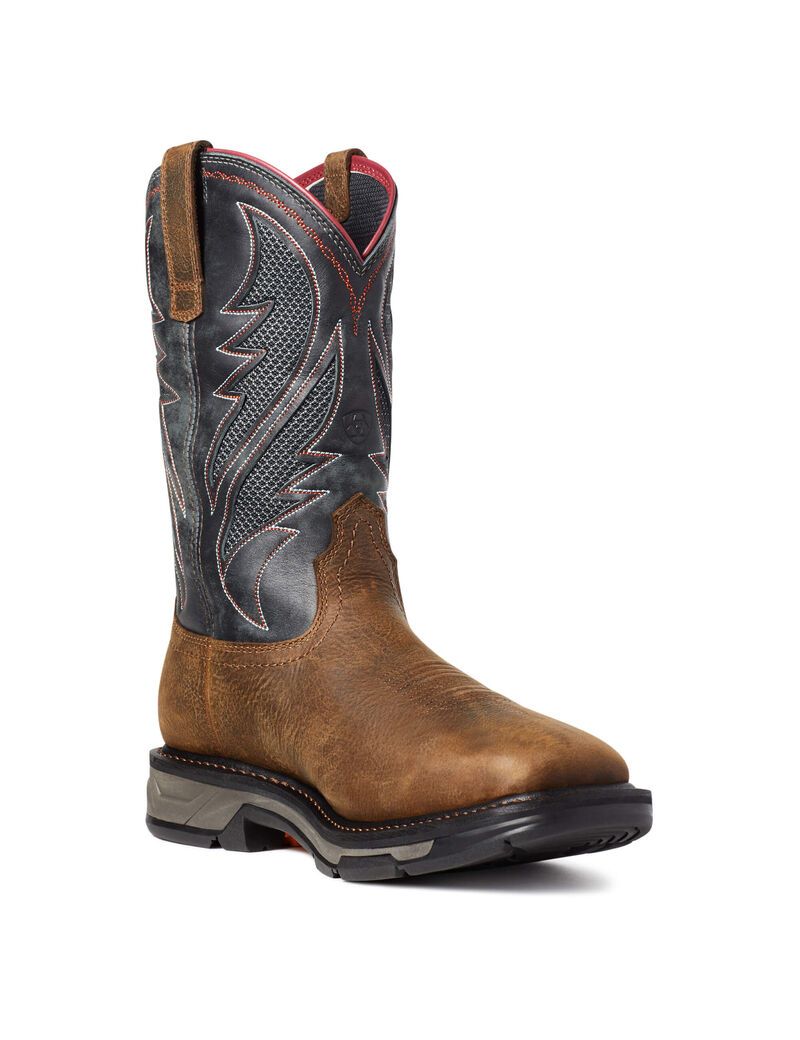 Ariat WorkHog XT VentTEK Waterproof Work Boot Rye Brown | DBIAWZ-406