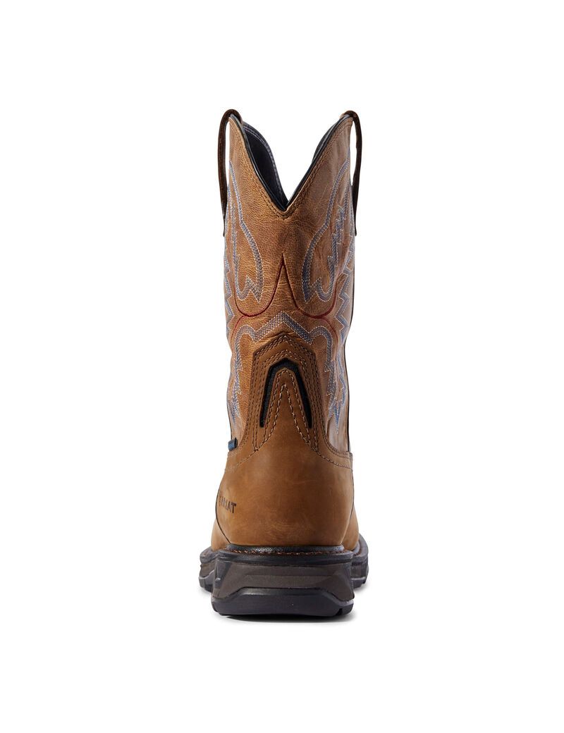 Ariat WorkHog XT Waterproof Work Boot Distressed Brown | ATIYWZ-579