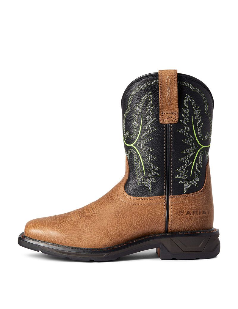 Ariat WorkHog XT Wide Square Toe Boot Tumbled Bark | DKTUQJ-725