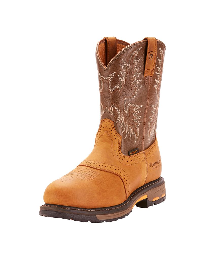 Ariat Workhog Pull-on Ct Aged Bark | CKOMGJ-581