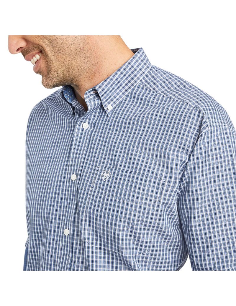 Ariat Wrinkle Free Ellison Classic Fit Shirt True Navy | WRDIHF-408