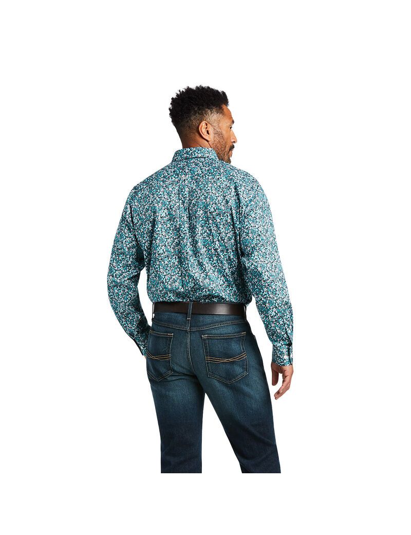 Ariat Wrinkle Free Harrison Classic Fit Shirt Ceramic | UHDKNZ-584