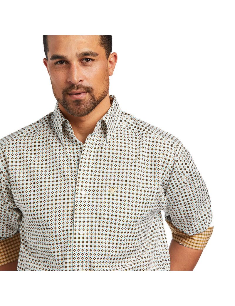 Ariat Wrinkle Free Hayden Classic Fit Shirt White | KLQOJE-710