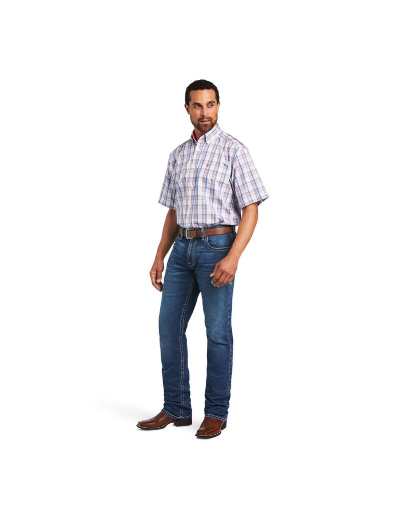 Ariat Wrinkle Free Nasir Classic Fit Shirt White | FYWDST-398