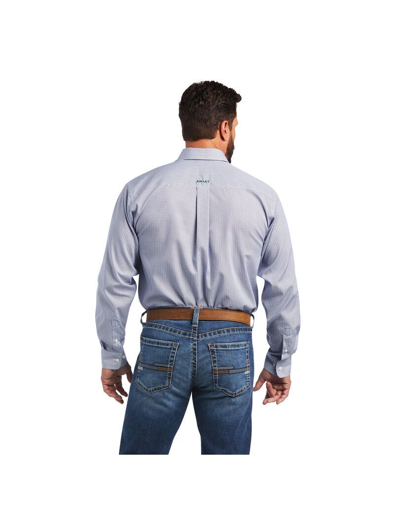 Ariat Wrinkle Free Sire Classic Fit Shirt White | PAWZVS-105